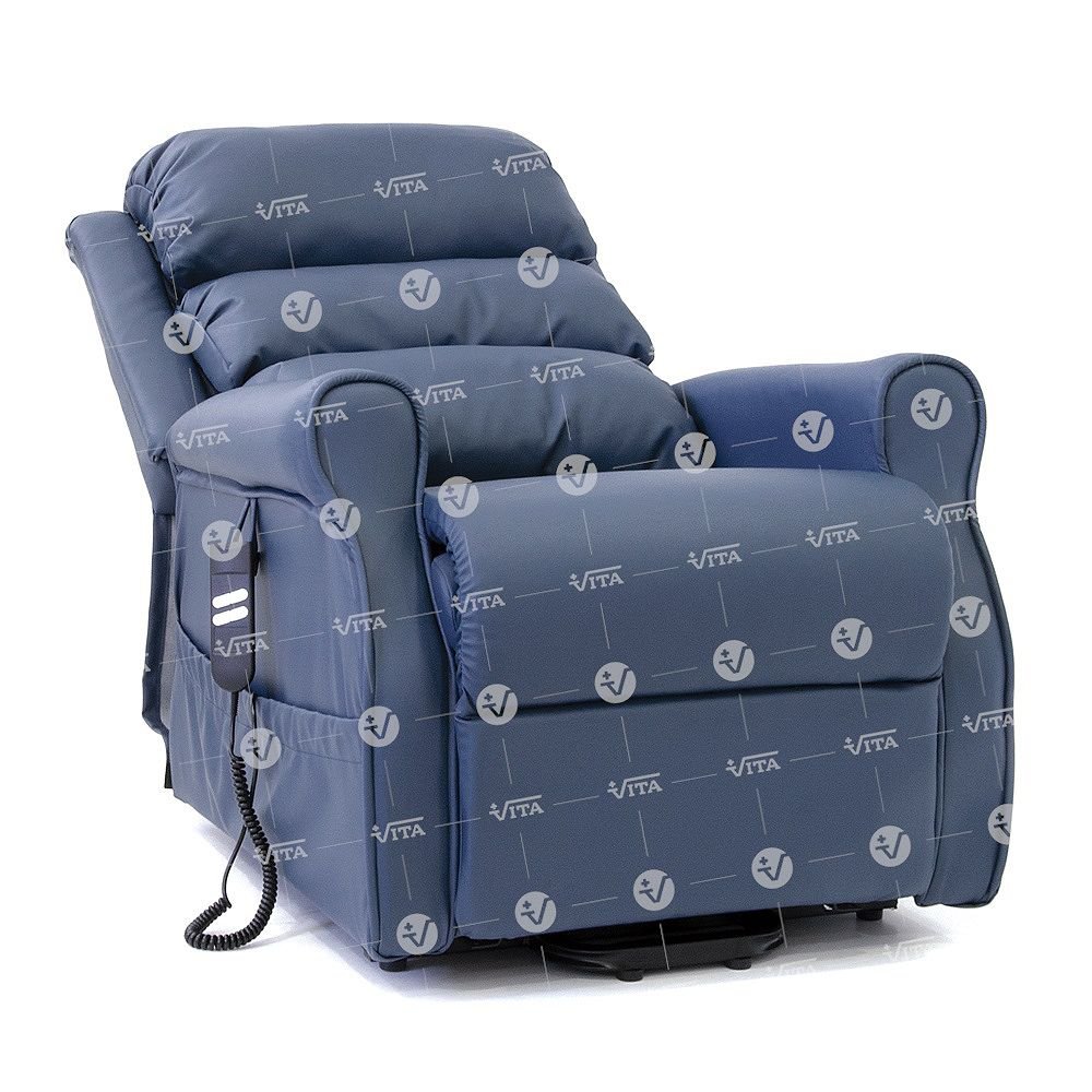 Πολυθρόνα Relax με Ανάκλιση ARIA 09-2-025 PU BLUE - Image 6