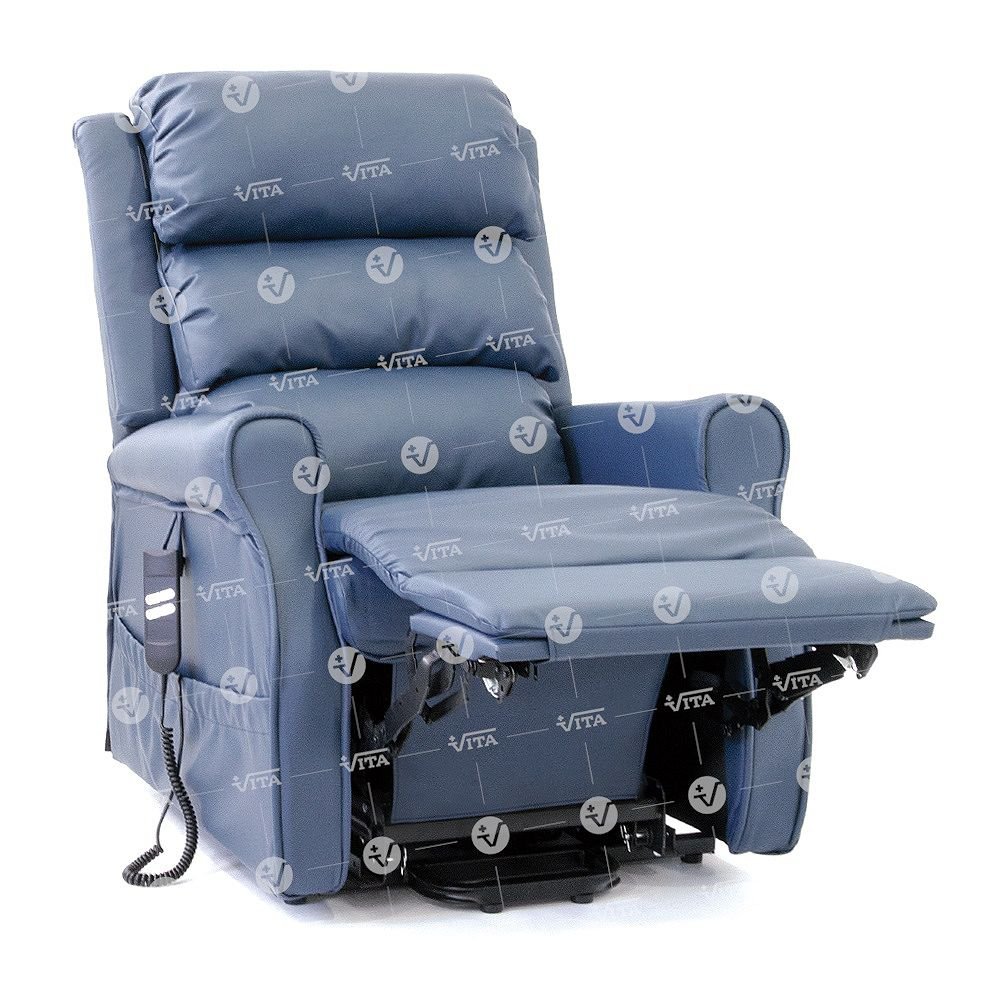 Πολυθρόνα Relax με Ανάκλιση ARIA 09-2-025 PU BLUE - Image 5