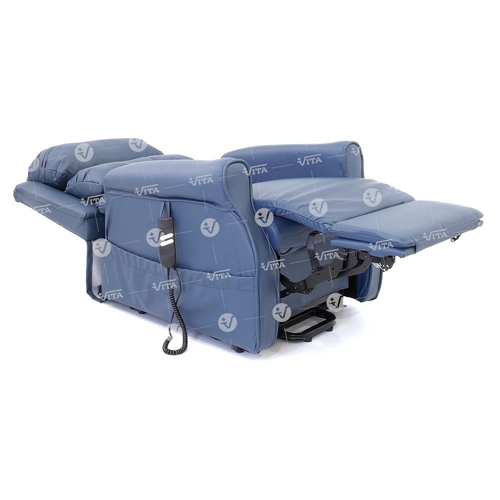 Πολυθρόνα Relax με Ανάκλιση ARIA 09-2-025 PU BLUE - Image 4
