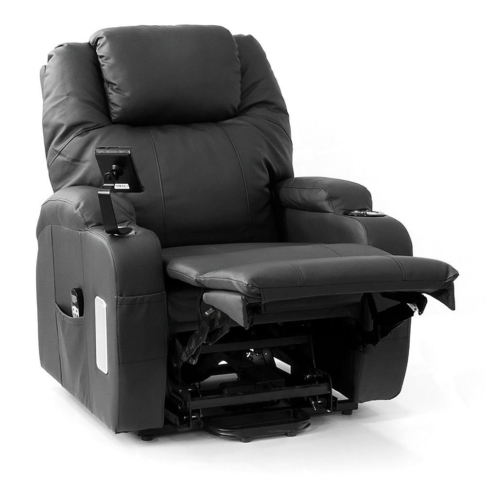 Πολυθρόνα Relax με Ανάκλιση HORIZON 09-2-188 PU BLACK - Image 3