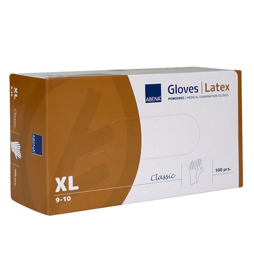 Εξεταστικά Γάντια Latex Abena Classic με Πούδρα 100τμχ - Image 4